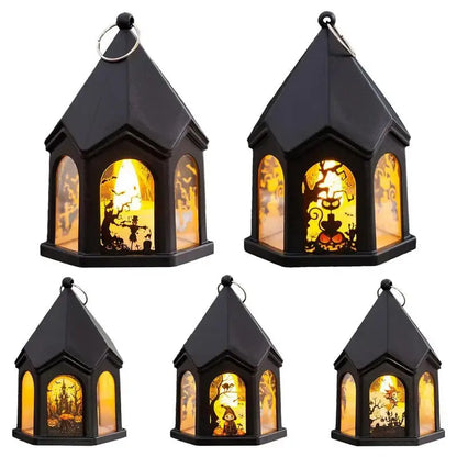 Halloween Handheld Castle Lights – Portable LED Lanterns for Spooky Party & Festive Décor