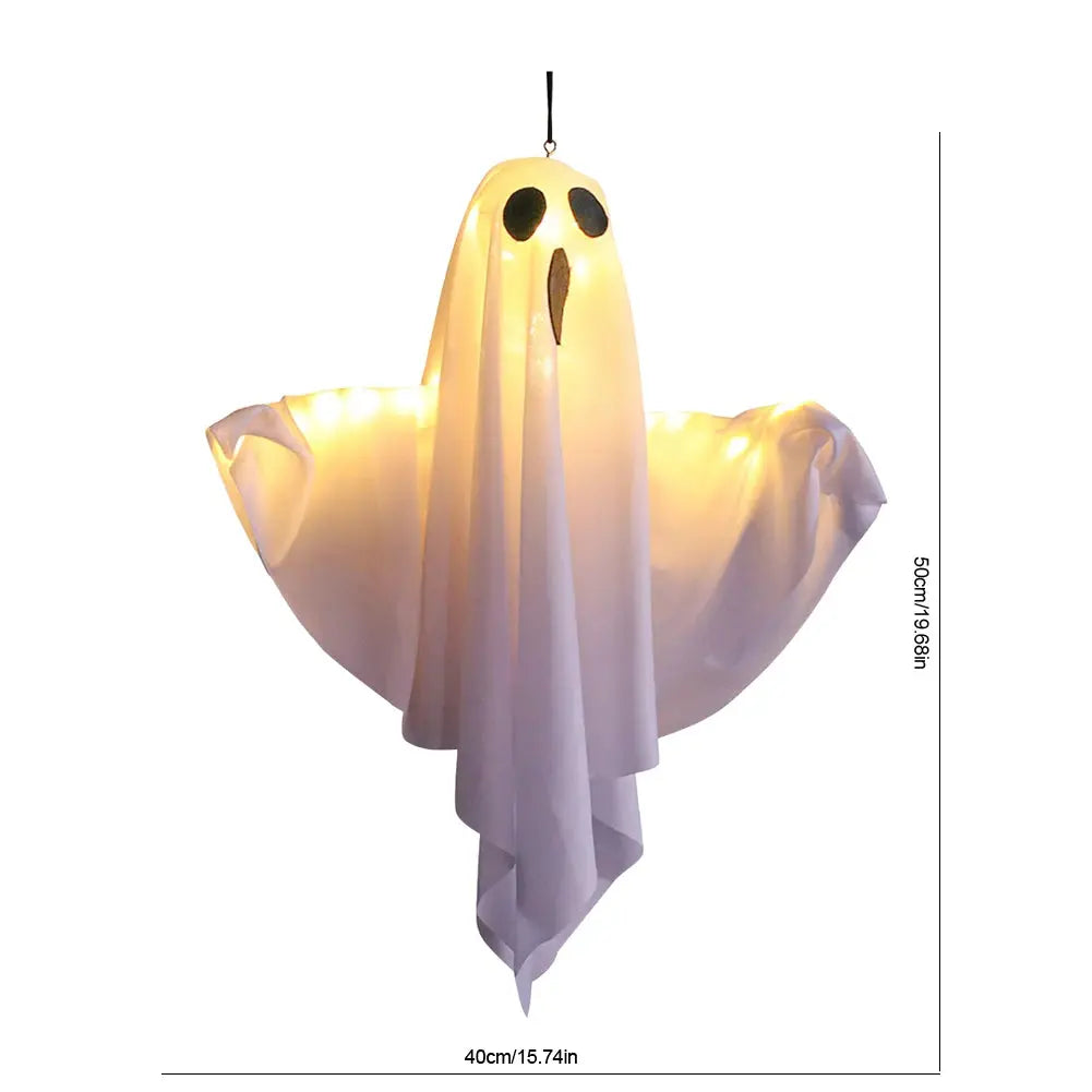 Halloween Lighted Ghost Decoration – Waterproof Hanging Glowing Ghost for Outdoor & Indoor Décor