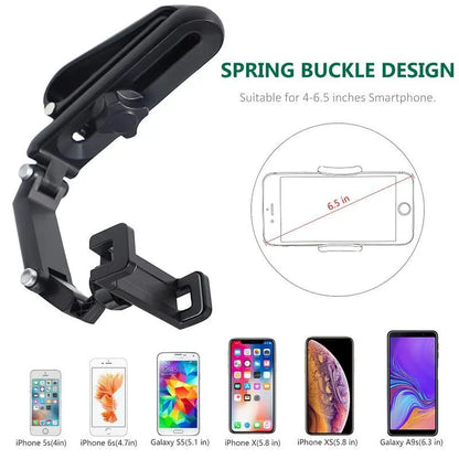 1080° Rotating Car Phone Holder – Multi-Function Sun Visor Mount