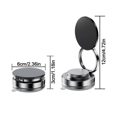 Vacuum Magnetic Phone Holder – 360° Adjustable Car & Home Mount, makelaverse