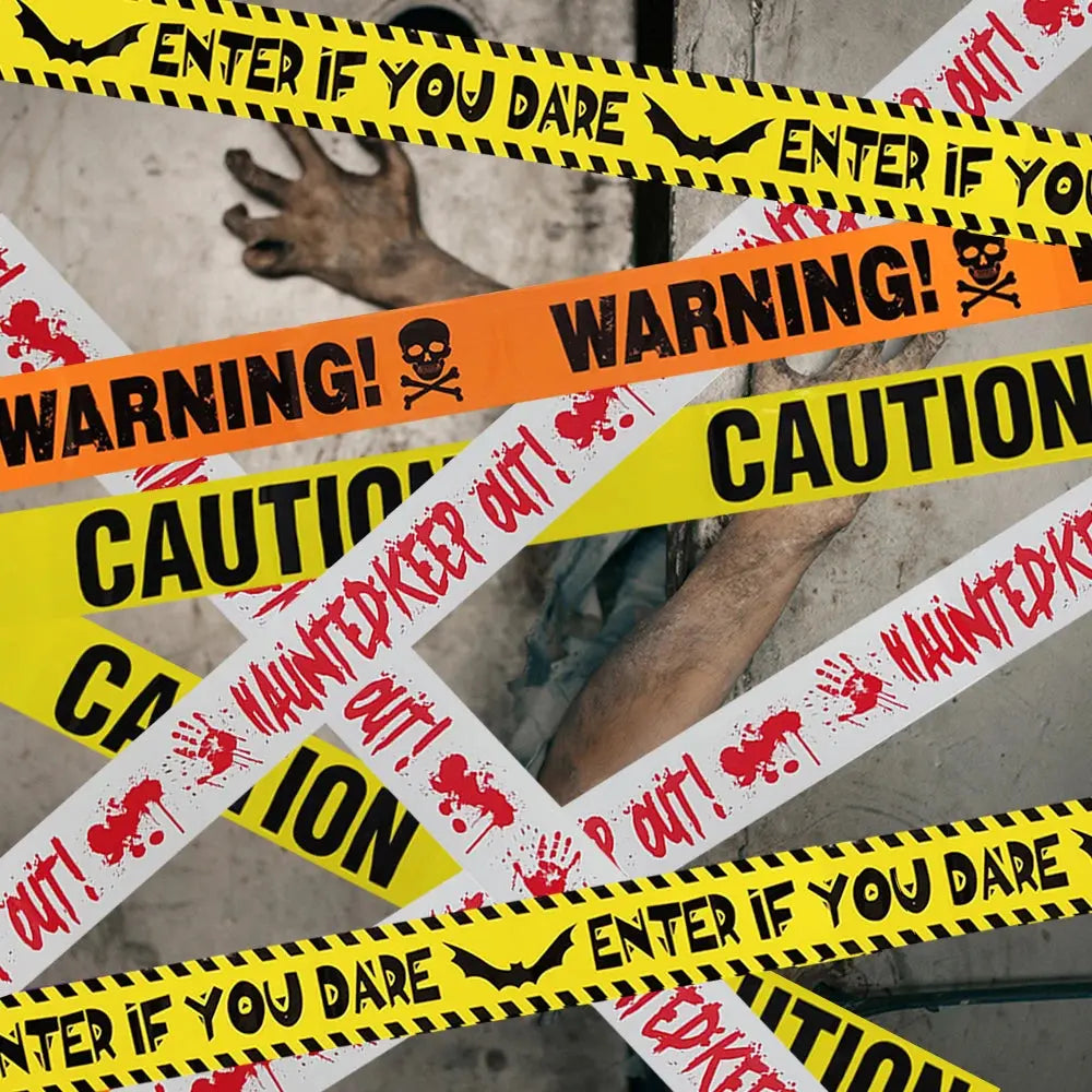 Danger Fright Tape – Easy Halloween prop to create creepy vibes.