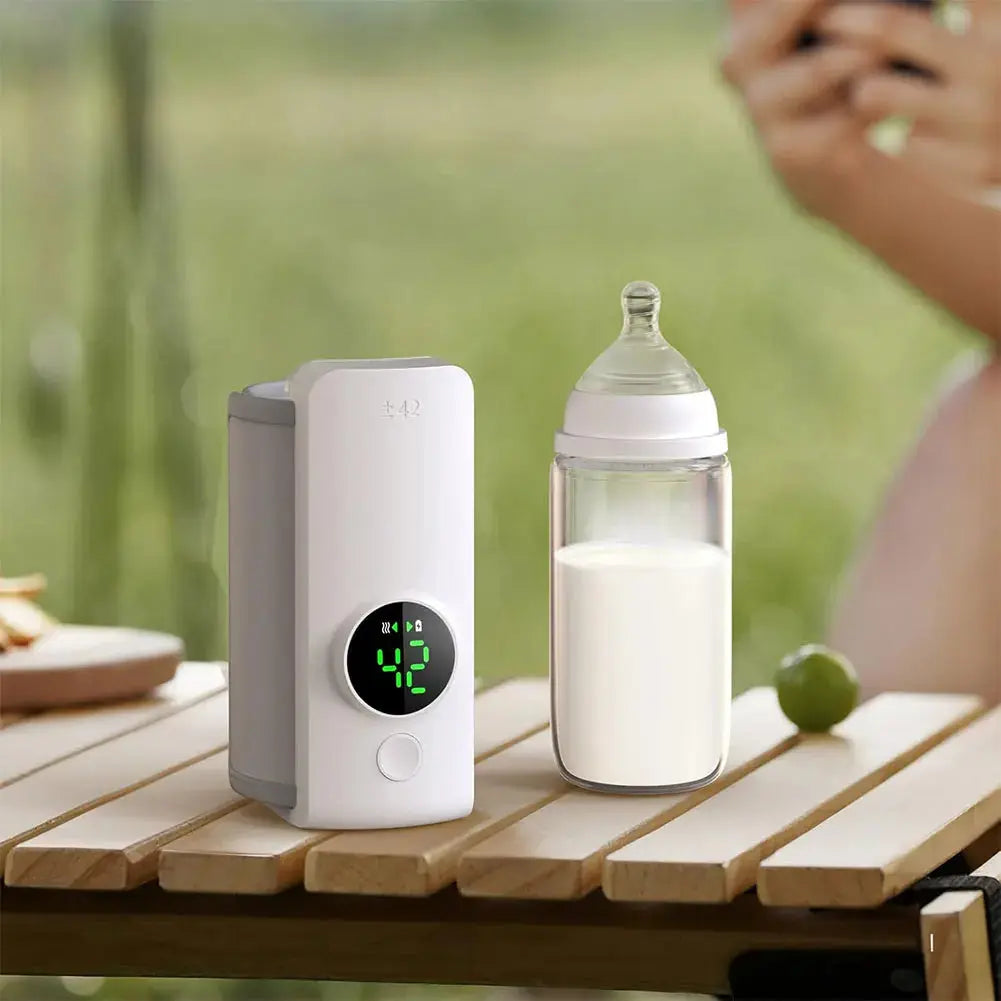 Rechargeable Wireless Baby Bottle Warmer for On-the-Go Feeding