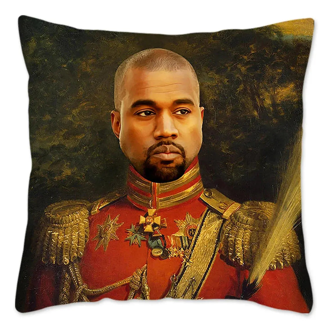 Hauska Kanye West -meemitykkityynynpäällinen 40x40cm pehmeä heittotyynynpäällinen sohvalle, auton neliönmuotoiselle tyynynpäälliselle, olohuoneen sisustukseen.