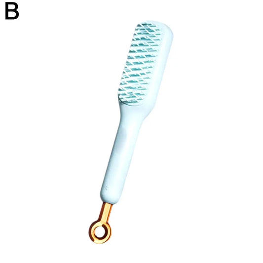 Retractable Comb Self-Cleaning Hair Brush Anti-Static Massage Comb for Women Smooth Hair Self Cleaning Hair Brush