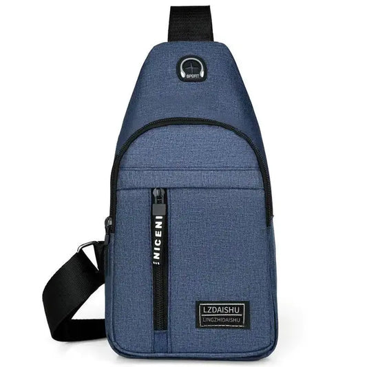 Men's Canvas Briefcase – Stylish Small Shoulder Bag for Casual Use