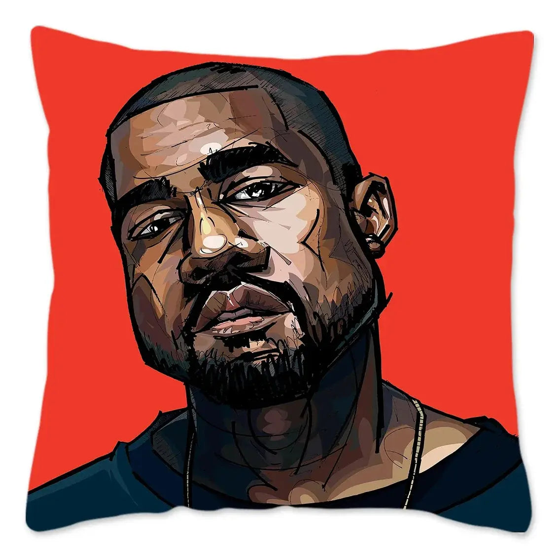 Hauska Kanye West -meemitykkityynynpäällinen 40x40cm pehmeä heittotyynynpäällinen sohvalle, auton neliönmuotoiselle tyynynpäälliselle, olohuoneen sisustukseen.