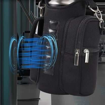 Magnetic Gym Bag Water Bottle Bag Sling Bag Phone Holder Water Bottle Carrier Bag for Men Women Fitness Travel Sports
