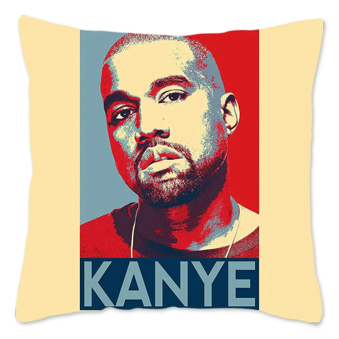 Hauska Kanye West -meemitykkityynynpäällinen 40x40cm pehmeä heittotyynynpäällinen sohvalle, auton neliönmuotoiselle tyynynpäälliselle, olohuoneen sisustukseen.