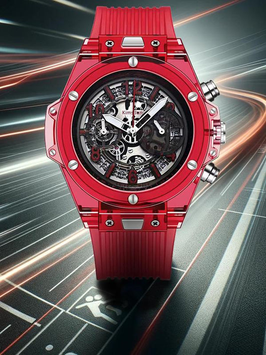 Men'S Fashion Rubber Strap Quartz Watch, Fashion Watch with Luminous Dial & Day Display Function, Trendy Watch for Daily Life