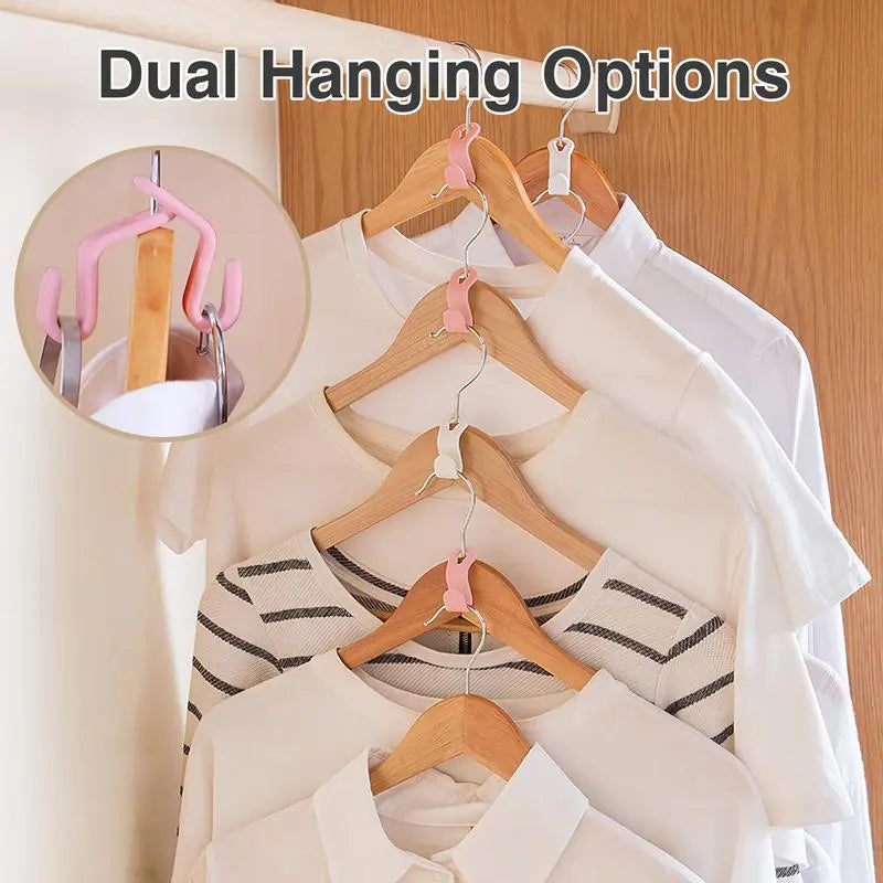 Space-Saving Closet Hooks – 20Pcs Durable Hanger Connectors (Random Colors)