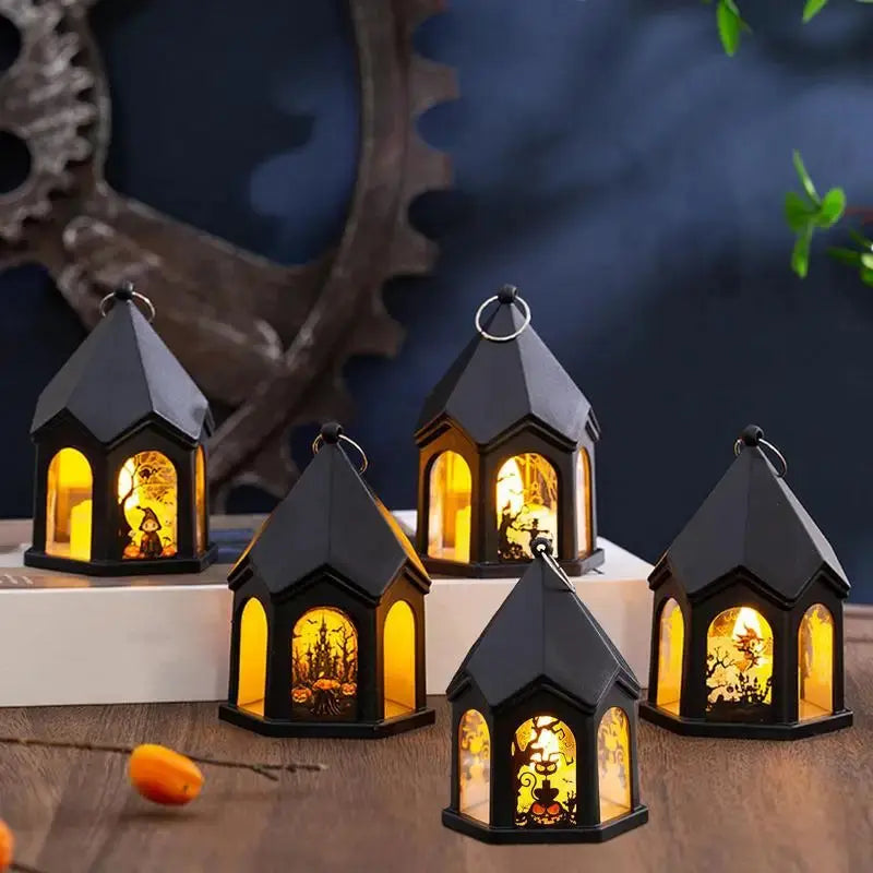 Halloween Handheld Castle Lights – Portable LED Lanterns for Spooky Party & Festive Décor