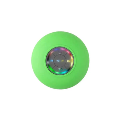 Portable Waterproof Bluetooth Shower Speaker with Suction Cup and LED Lights 3D Surround Stereo Subwoofer