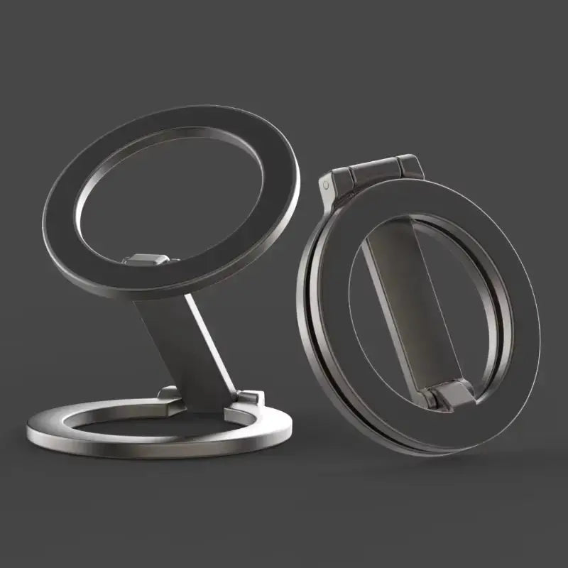 Foldable Magnetic Phone Holder – Double-Sided Stand for Car & Gym