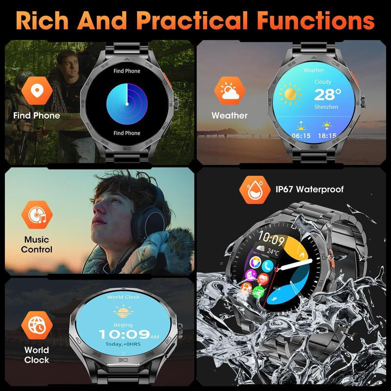 Multifunctional Smart Watch, Fashion Digital Watch, Waterproof Sports Watch for Women & Men, Wearable