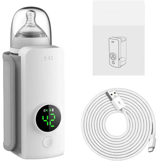 Rechargeable Wireless Baby Bottle Warmer for On-the-Go Feeding