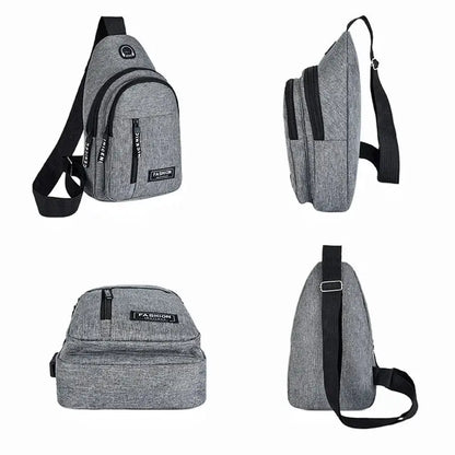 Men's Canvas Briefcase – Stylish Small Shoulder Bag for Casual Use